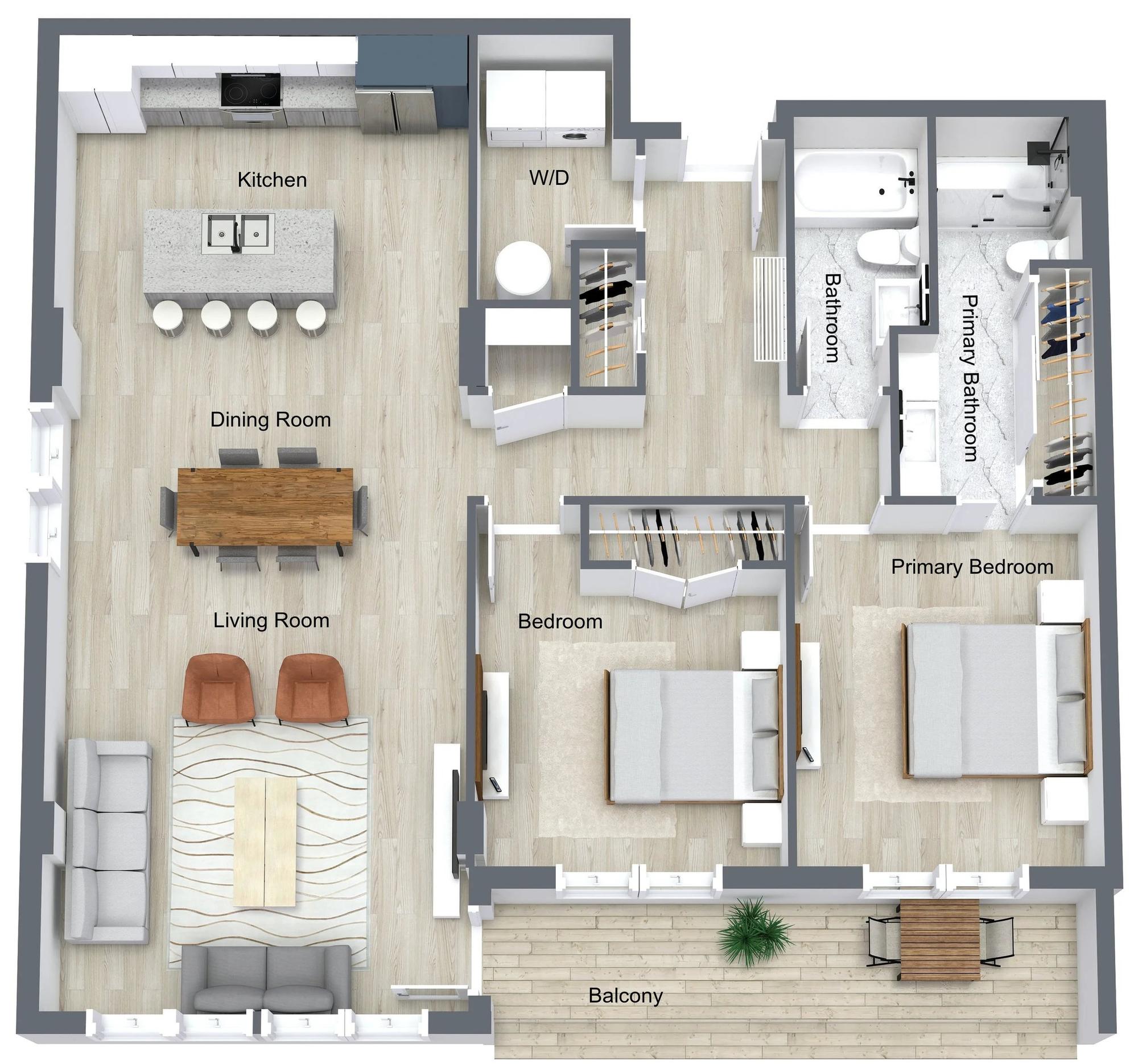 Type A - 2 br / 2 bthr