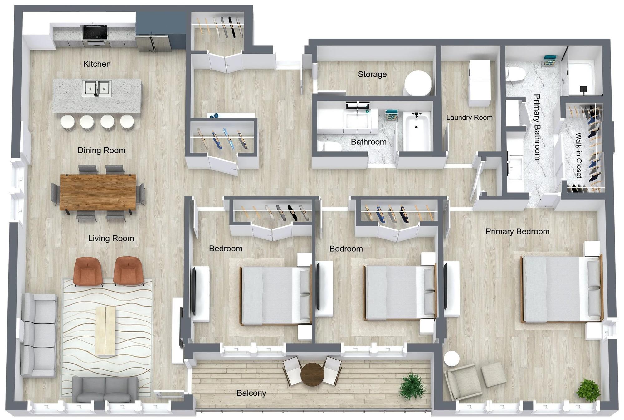 Type D - 3 br / 2 bthr