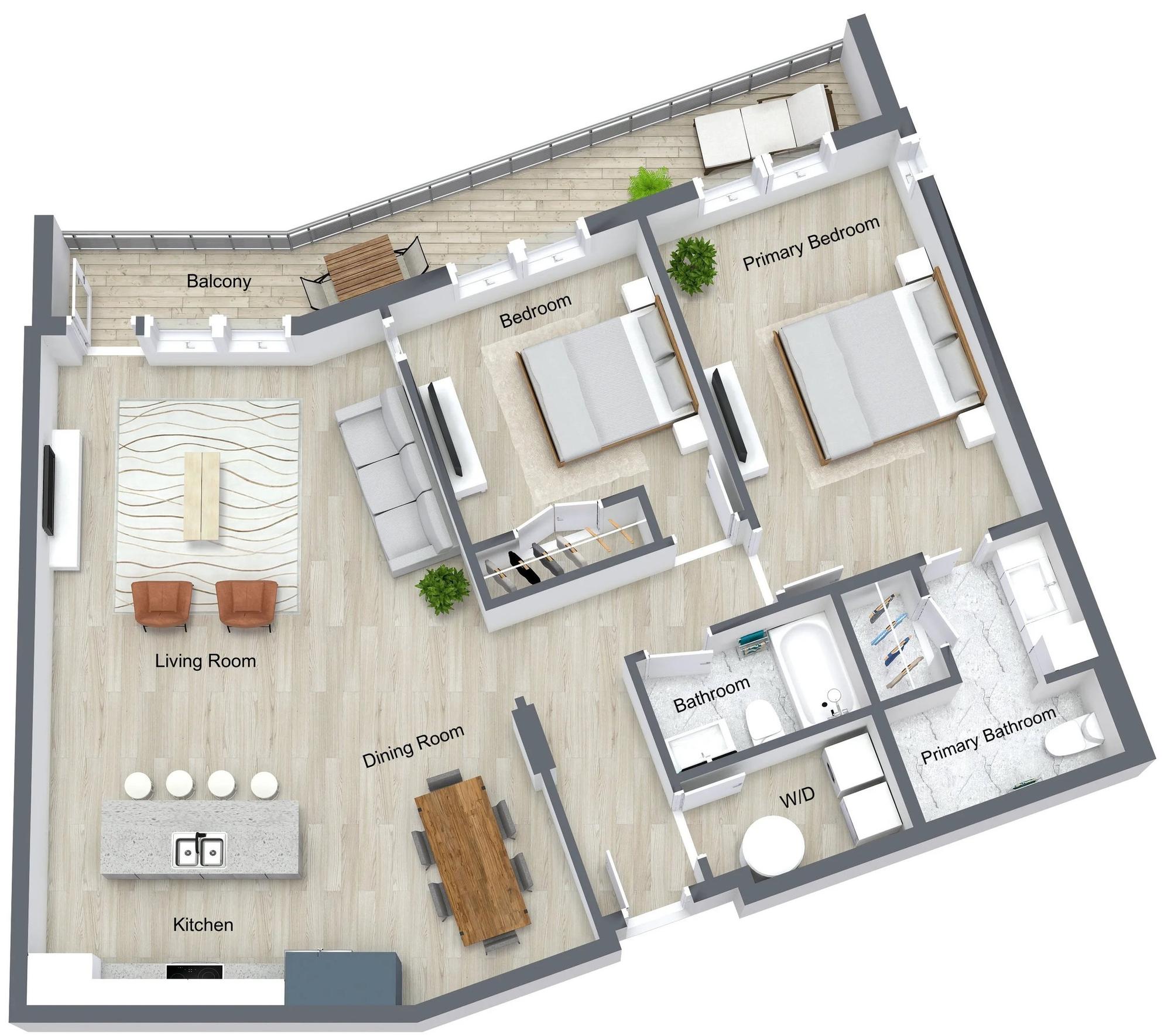 Type H - 2 br / 2 bthr