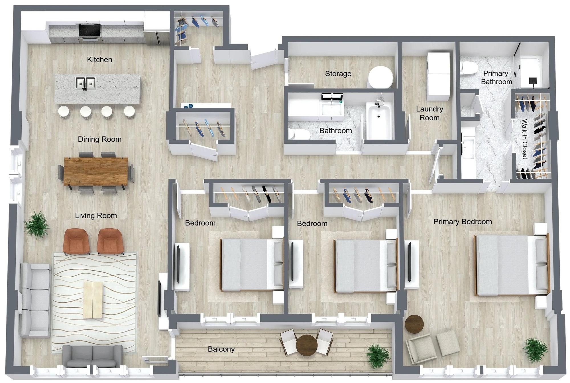 Type D - 3 br / 2 bthr