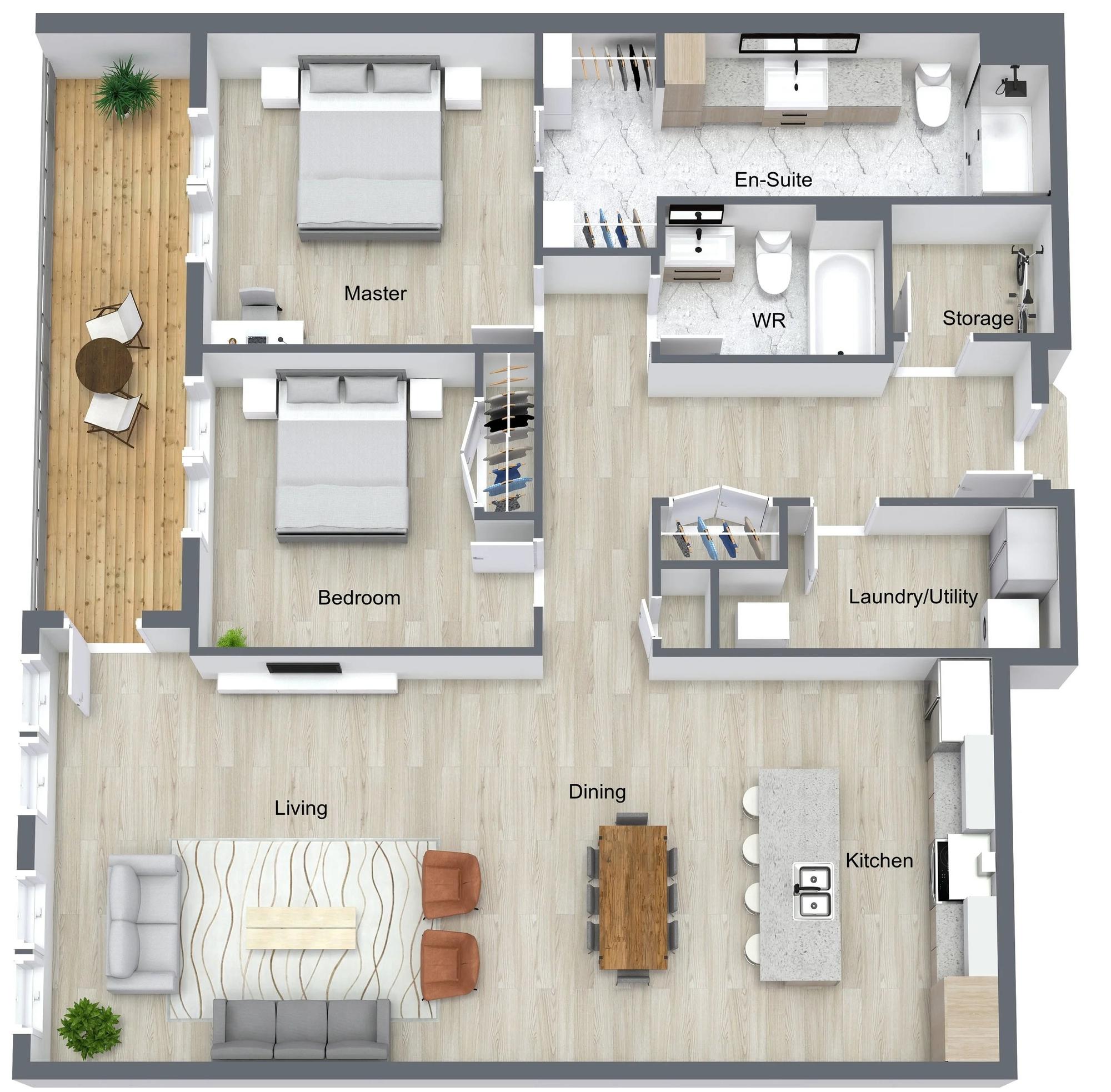 Type C - 2 br / 2 bthr