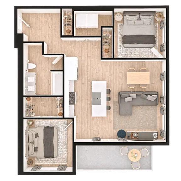 Type A - 2 br / 1 bthr