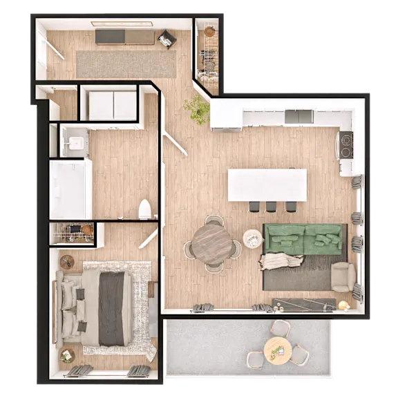 Type B - 1 br / 1 bthr